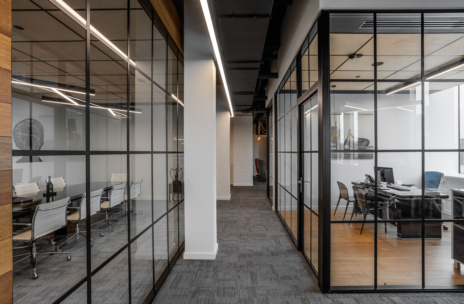 Фото Каркасная перегородка с дверью NAYADA-Quadro