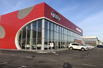 Фасады, мебель, перегородки, двери и панели для автосалона KIA