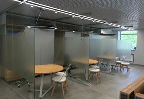 Стеклянные перегородки для 3х офисов Сбербанка в Новосибирске