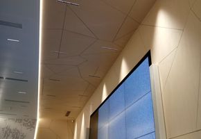 Облицовка панелями NAYADA-Regina в проекте Облицовка стен, лифтов, двери для СИБУР в г.Тобольск АБК2